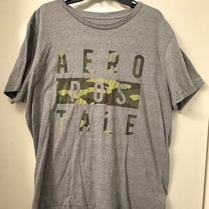 Aeropostale Gray Camo Logo T-Shirt